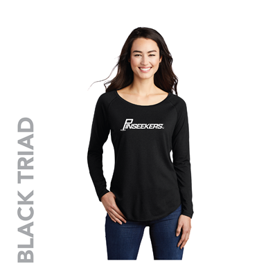 PinSeekers Long Sleeve Ladies Raglan Tee